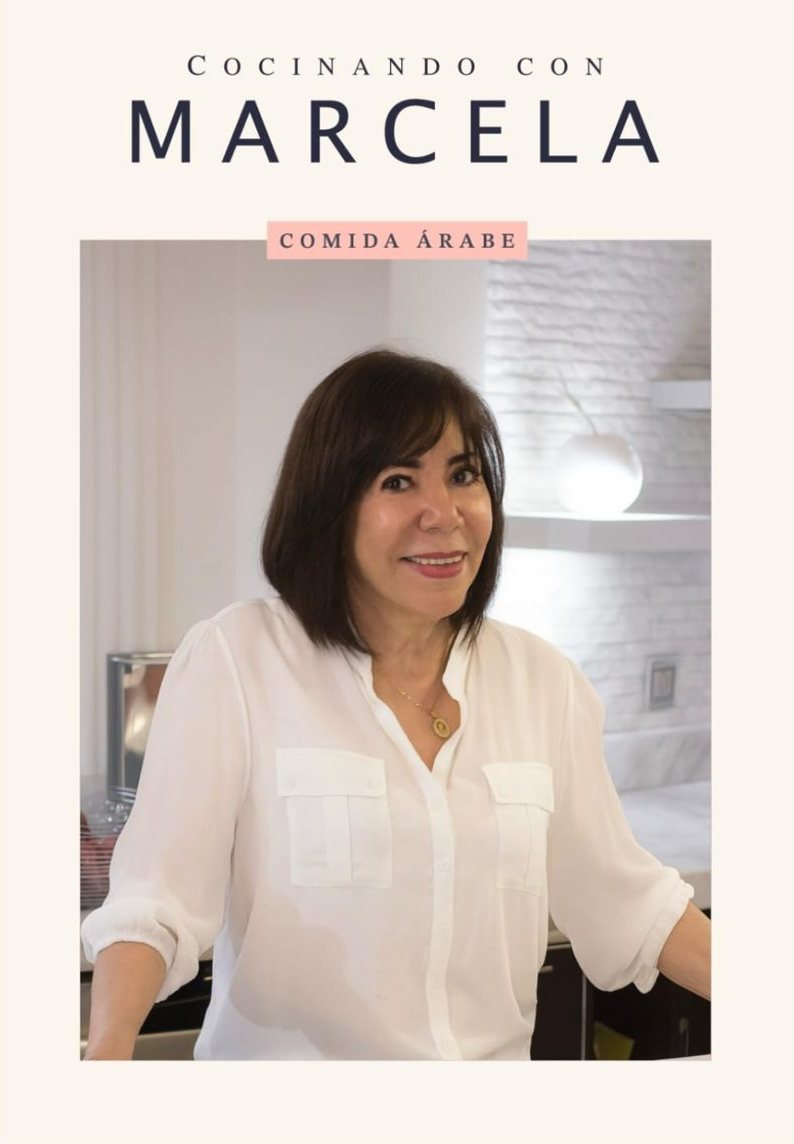 Portada de mi libro Cocinando con Marcela: Comida Árabe