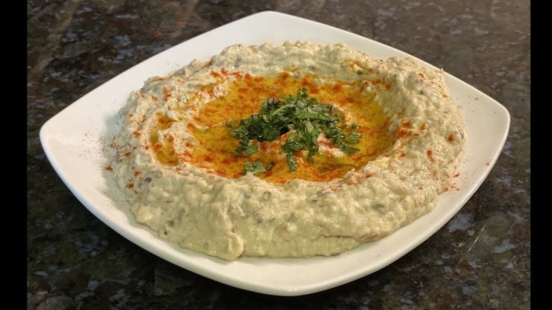 Baba ganoush, crema de berenjena